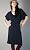 Dawn Dress Blue and Black Stripes