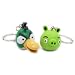 ANGRY BIRDS KEY CHAIN SET -GREEN BIRD & PORK-