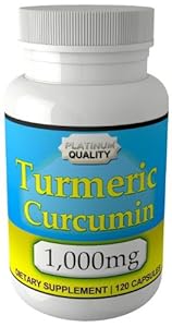 Eden Pond Turmeric Curcumin 1000mg Capsules, 120 Count