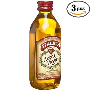 Italica Extra Virgin Olive Oil, 17-Ounce Bottles (Pack of 3) by Italica