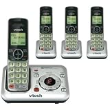 Vtech CS6429-4 Standard Phone - DECT. 4 HANDSET CORDLESS ANSWER SYS CALLER ID C-PHON. 1 x Phone Line - 4 x Handset - Answering Machine - Caller ID - Speakerphone - Backlight