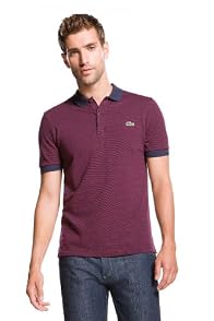 Jeffrey Short Sleeve Striped Pique Polo