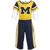 Nike Michigan Wolverines Infant Yellow Creeper & Fleece Sweatpants 2-piece Gift Set