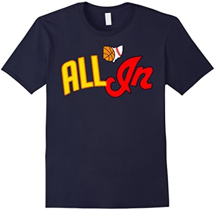 Men's ALL IN With The Tribe Cleveland T Shirt XL Navy