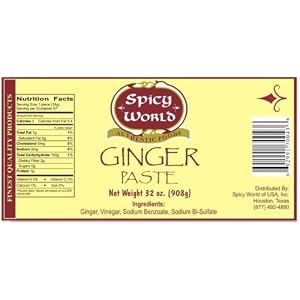 Spicy World Pure Ginger Paste 26oz by Spicy World