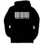 Track And Field BARCODE / BAR CODE Sports Mens Hoodie (Black, Size Large)