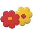 Decorated Sugar Cookies - Red & Yellow Flower Cookie - by Merlino Baking (Pack of 12)