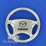 New Mazda Chrome Steering Wheel Key Chain Ring