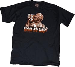 Sanford and Son "5 cross yo lip" T-shirt Black