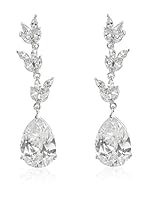 CZ BY KENNETH JAY LANE Pendientes Trpl Foliate