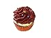 ALAZCO Cute Chocolate Frosting Cupcake Desert Shape Squeaky Dog Toy Rubber Squeaker Great Gift