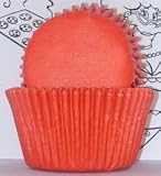 Orange Greaseproof Baking Cup Cupcake Liners - Pack of 100