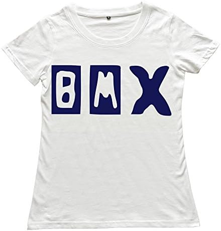 Goldfish Women's Funny Quotes Blank Bmx T-Shirt White US Size M