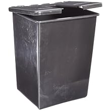 San Jamar SI2000 Saf-T-Ice Scoop Caddy, 7" Width x 11" Height x 6" Depth, Black