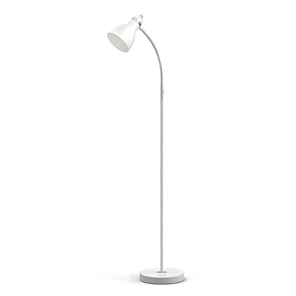 Lepower Metal Floor Lamp Adjustable Goose Neck Standing Lamp With