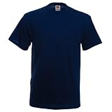 Fruit of the Loom Heavy Cotton T in Navy Size S (SA101)