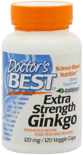 Doctors Best Extra Strength Ginkgo, 120 Mg, 120 Capsules