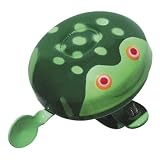 Pylones Designer Metal Bike Bicycle Ringer Bell, Green Frog / Toad