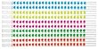 Set of 10 Dot Reusable Straws by Zak Designs