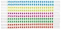 Set of 10 Dot Reusable Straws by Zak Designs
