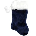 Plush Holiday Stocking - Blue 19"