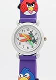 TimerMall OEM - Montre Enfants - Quartz - Caoutchouc - F?ch?? de chasse doiseaux en caoutchouc violet Bracelet CadrSport Watches
