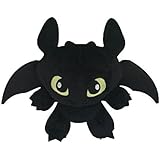 How to Train Your Dragon 11.8" / 30cm Toothless Plush Black Doll Stuffed Animals Figure Soft Anime Collection Toy by Latim