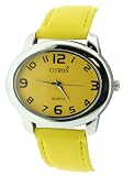 Ladies Citron Fashion Watch with Yellow Analogue Dial and Yellow Strap