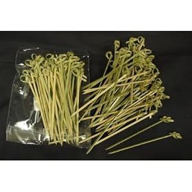 Bamboo Skewers, Twisted ends (#CMS1) by House of Rice