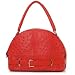 Apparel : Nina Raye Ostrich Leather Dome Handbag