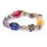Rainbow Crystal Butterfly Bracelet