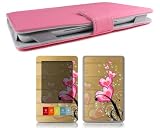 Bundle Monster Barnes & Noble Nook Synthetic Leather Case Cover Jacket + Skin Sticker + Screen Protector Ebook Accessories Combo - Fit 3G and Wifi Version