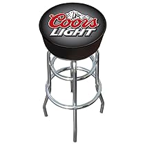 Coors Light Logo Padded Bar Stool - Game Room Products Pub Stool Beer Logos