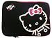 Kitty Designer Notebook Bag Laptop Softcase Black 14''