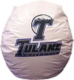 Bean Bag - Tulane - White / White