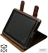Original MTT Ledertasche - Exklusive Book-Style Tasche Case fuer Apple iPad 16GB / 32GB / 64GB Wi-Fi oder fuer 3G Wi-Fi Versionen (mit Standfunktion) in der Farbe Braun