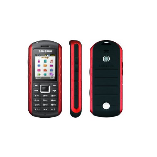 Unlocked Samsung Xplorer B2100 Solid Extreme Anti-Shock Waterproof Quad-Band Phone Red -International version with Embedded Flashlight