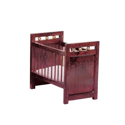 Dollhouse Miniature Wooden Crib