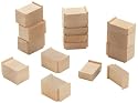Eichhorn 100001106 - Holz-Brückenpfeiler, Zubehör für Holz-Eisenbahn, 16-tlg