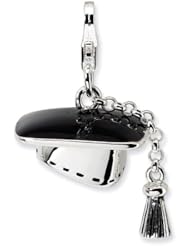 Sterling Silver 3-D Graduation Cap w/Lobster Clasp Charm