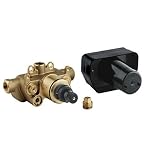 Grohe 34 123 000 Grotherm 1/2-Inch Thermostatic Rough-In Valve with Service Stops with Non-Raising Handle Spindle
