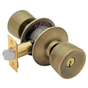 Schlage F51VBEL609 Bell Entry Knob , Antique Brass by 