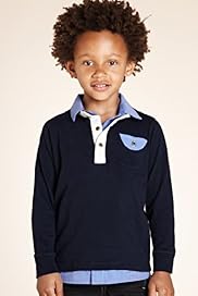 Autograph Pure Cotton Mock Layer Polo Shirt