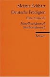 Produkt-Bild: Deutsche Predigten: Eine Auswahl. Mittelhochdt. /Neuhochdt.: Mittelhochdeutsch/Neuhochdeutsch