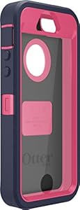 OtterBox Defender Series Case for Apple iPhone 5/5S - Retail Packaging - Blaze Pink/Admiral Blue