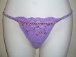 Sequinned Thong Purple/Sequins-LG