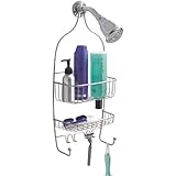 InterDesign Raphael Bathroom Shower Caddy for Shampoo, Conditioner, Soap - Satin