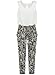 Women's Sexy Sleeveless Jumpsuit Floral Pattern Harem Long Pants Romper