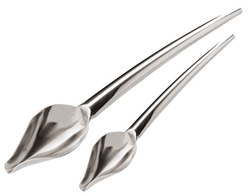 Paderno World Cuisine Stainless Steel Drawing Spoons, Set of 2