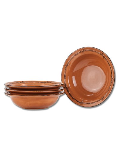 Montana Silversmiths Rustic Ranch Dinnerware - 4 Bowls